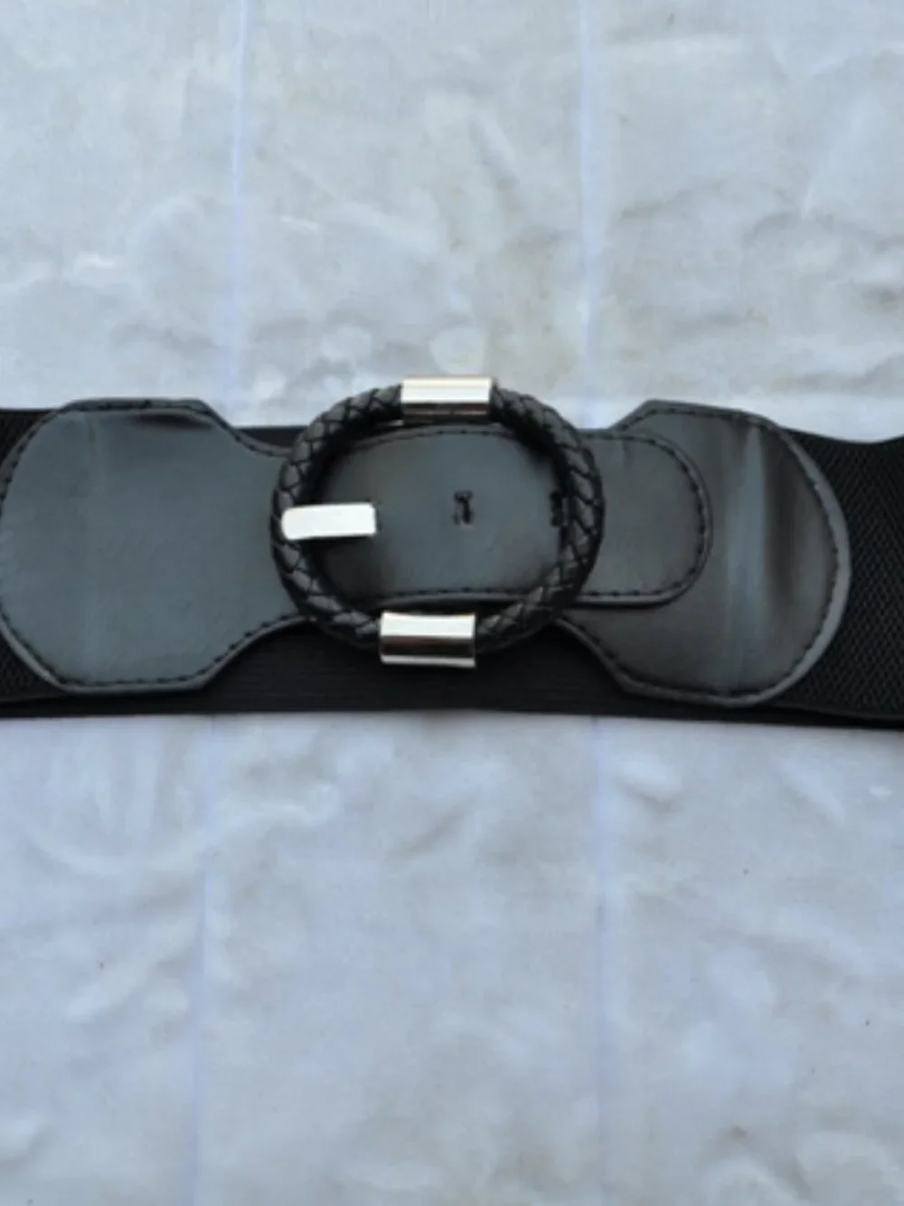 Women's Belt retro vintage Stretchy Cinch Belt 3 Inch Wide High Waist Horseshoe